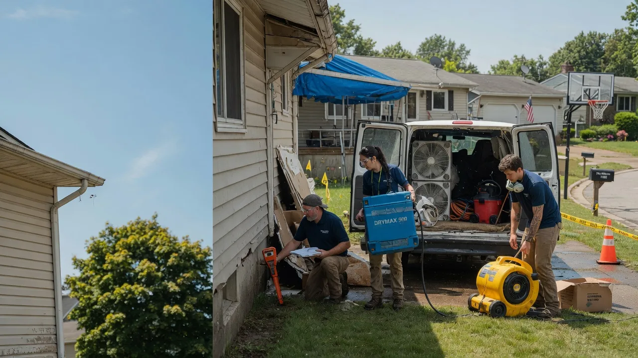 Ceiling Leak Cleanup in Granville, OH near me